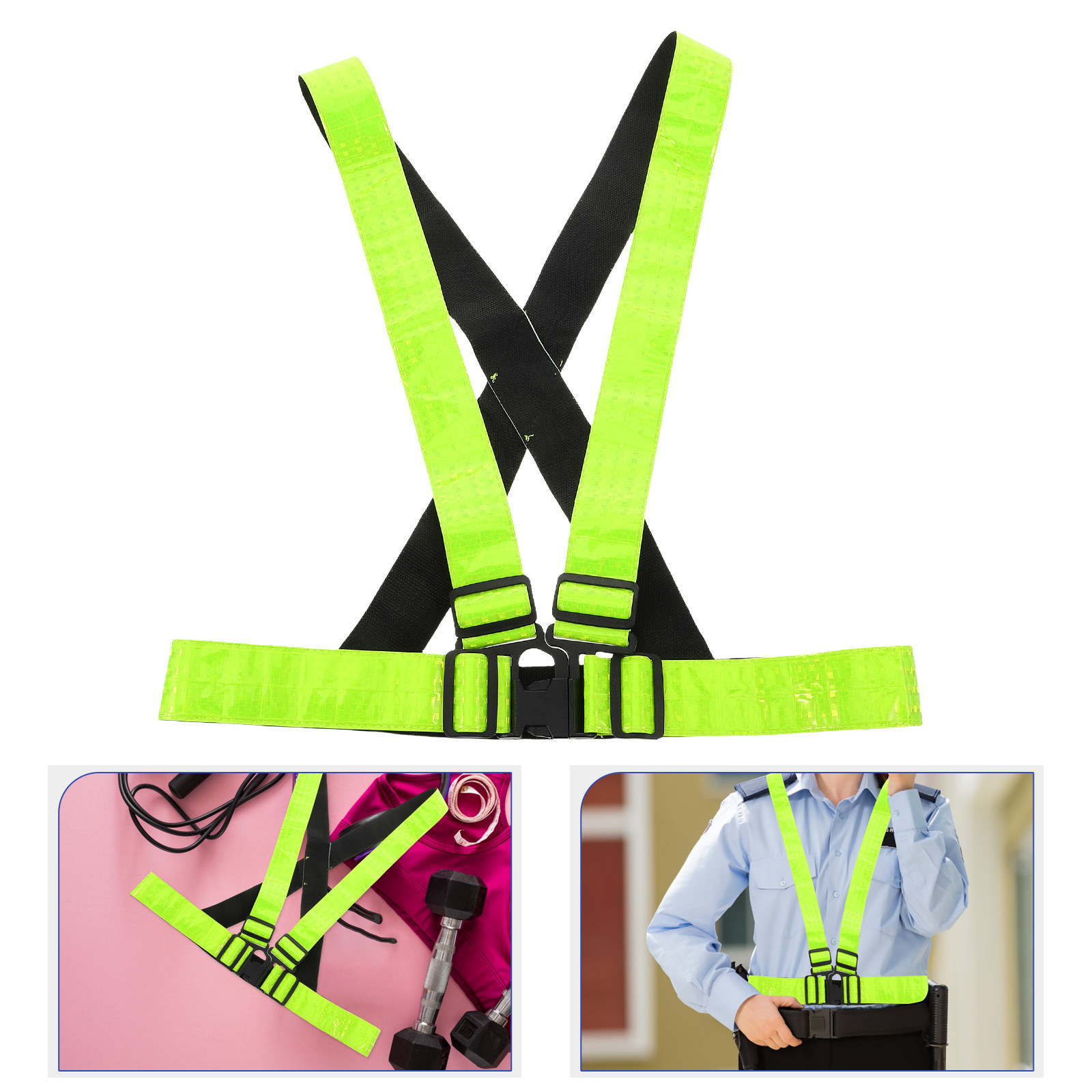 Reflective Running Gear Vest - Reflective Vest Night Outdoor Safety Gear