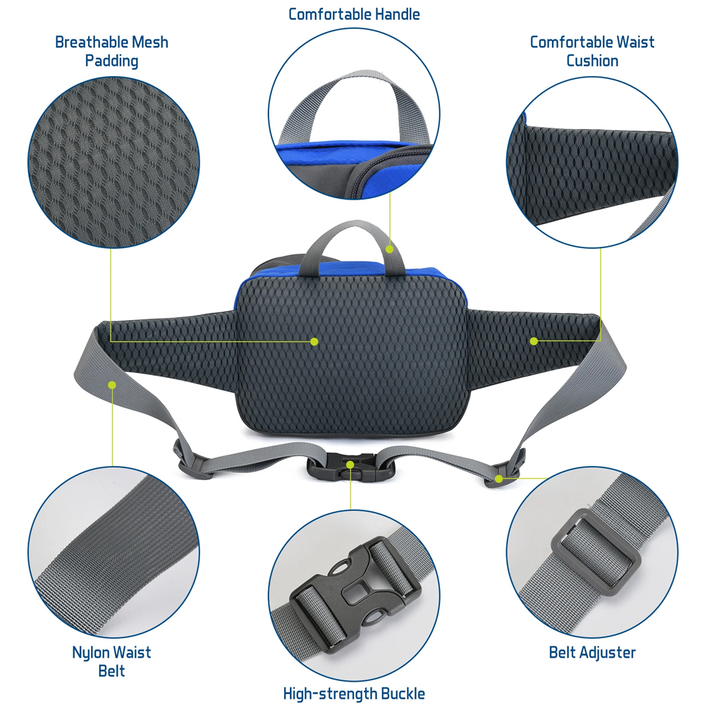 1PCSFanny Pack Waist Bag - Uni - đánh giá và giá Running Gear Storage