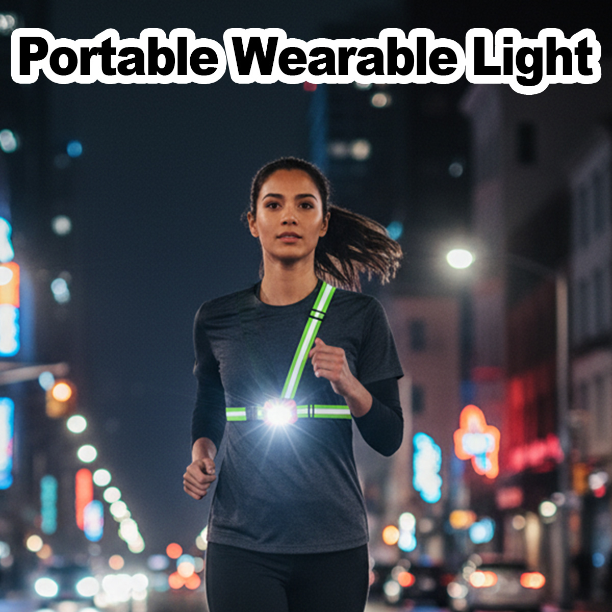 Running Light USB Rechargeable - đánh giá và giá Reflective Running Gear Vest