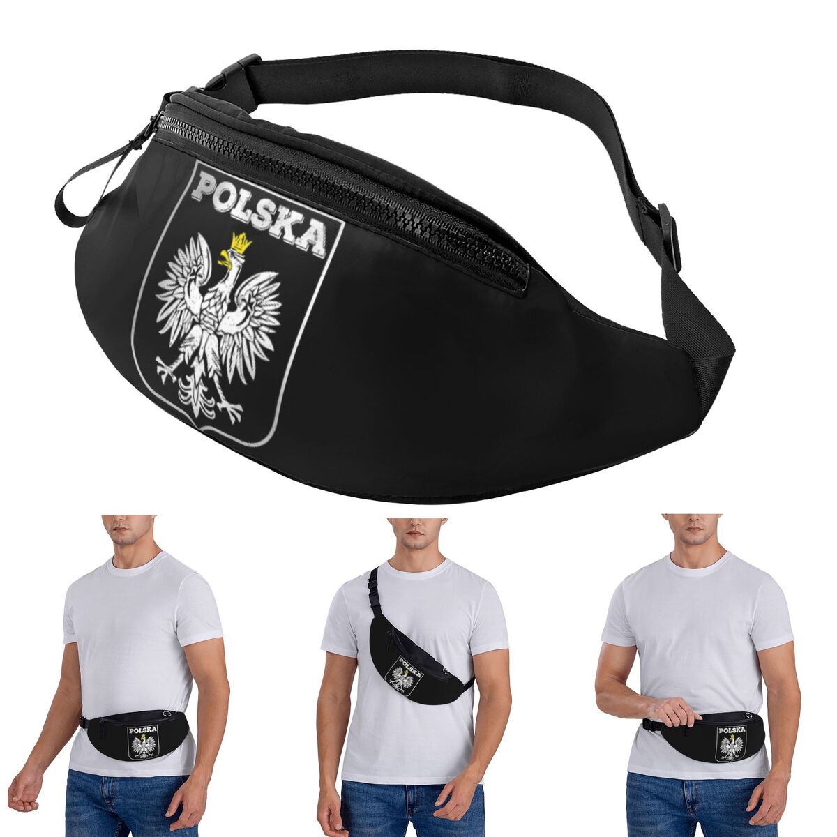 Crossbody Waist Bag Polska Log - đánh giá và giá Running Gear Logos