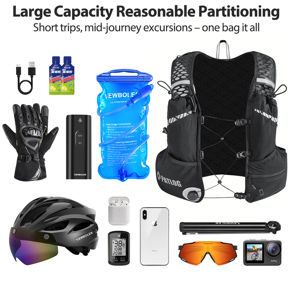8L Breathable Hydration Vest P - đánh giá và giá Running Gear Vest